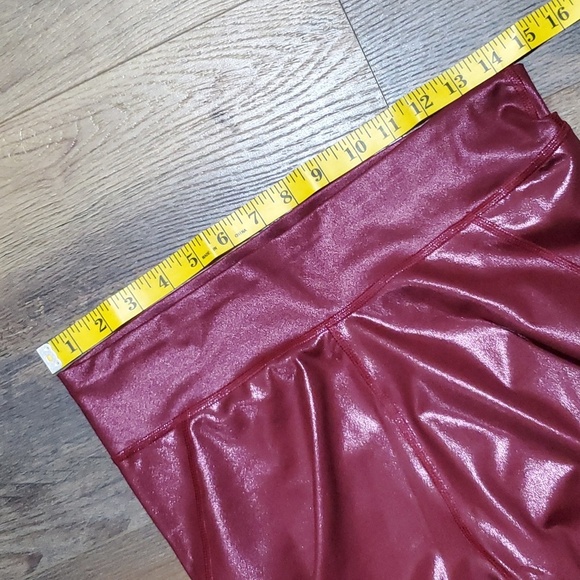 Stella mccartney x Adidas red metallic training legging tights - Picture 4 of 9